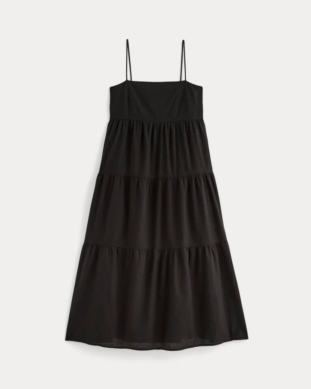 The Gauze Tiered Dress | Black