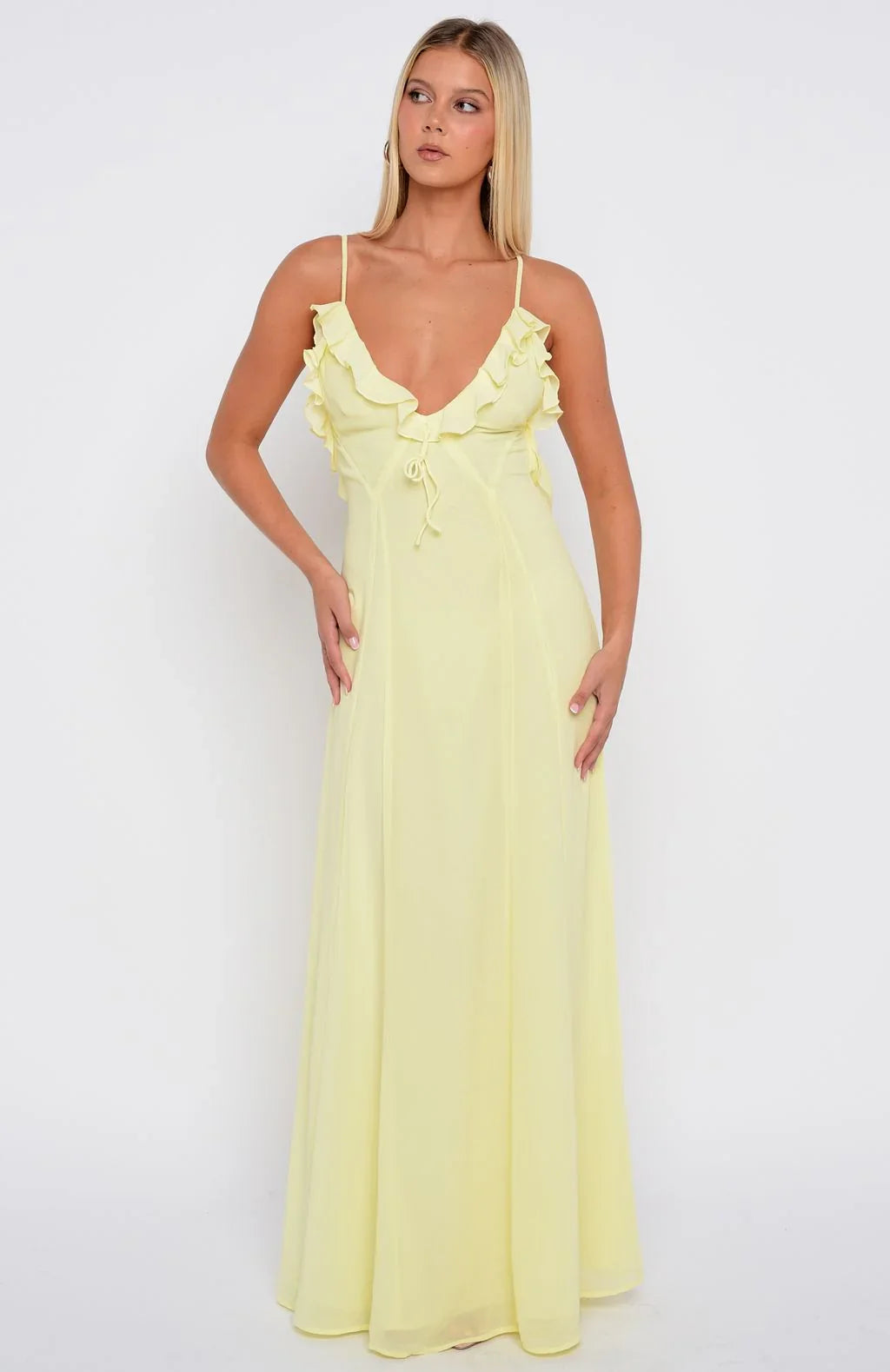 Self Sabotage Maxi Dress Lemon